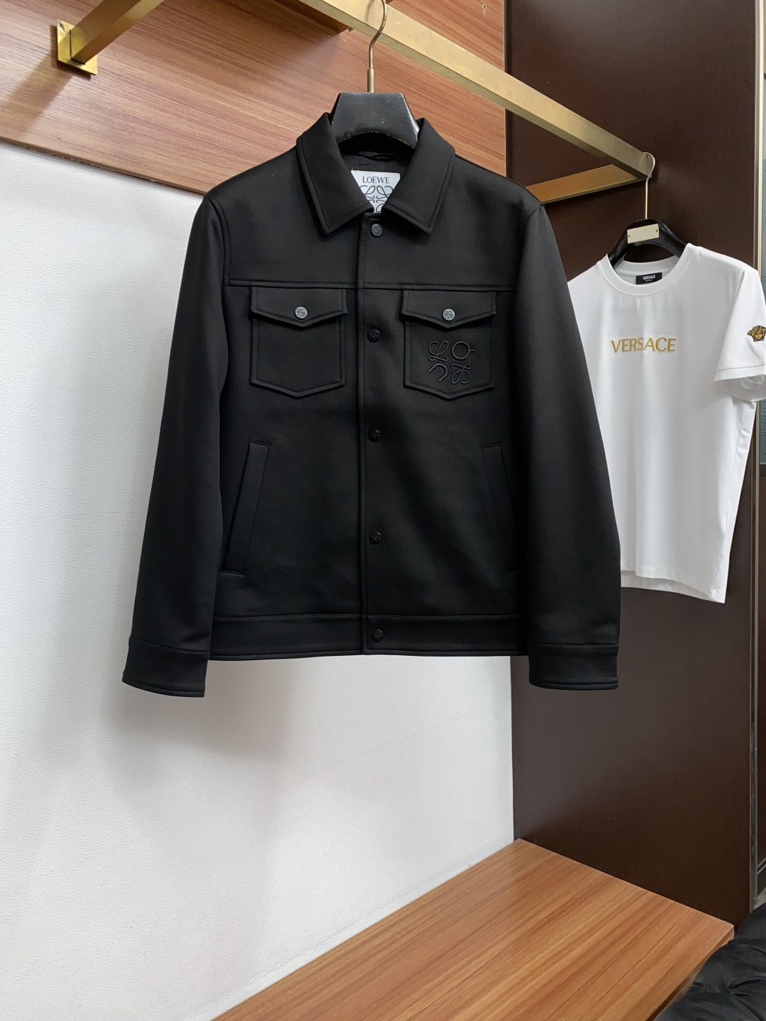 로에베 컬러 블록 라펠 자켓 25SS 상세 이미지 2