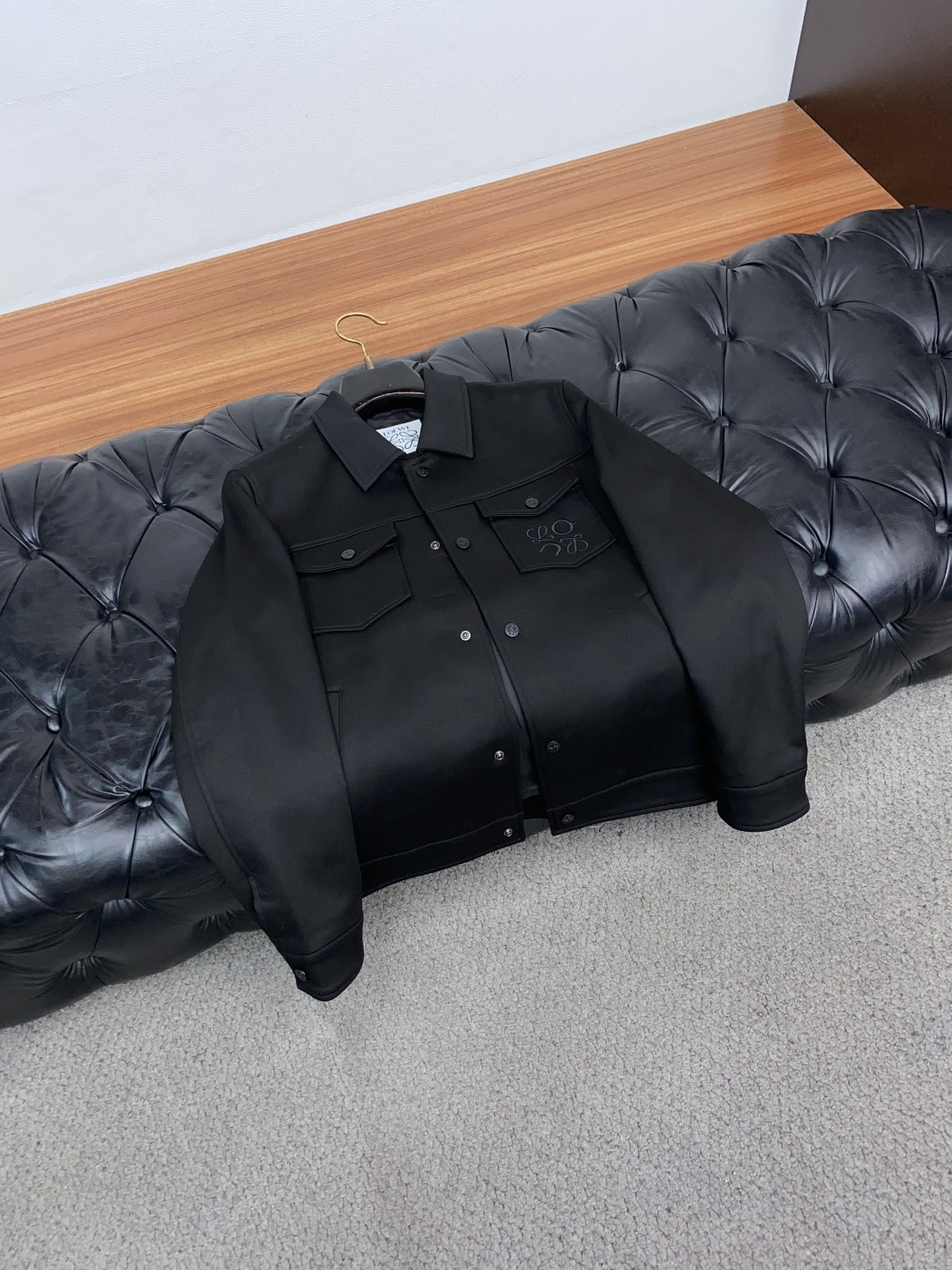 로에베 컬러 블록 라펠 자켓 25SS 상세 이미지 7