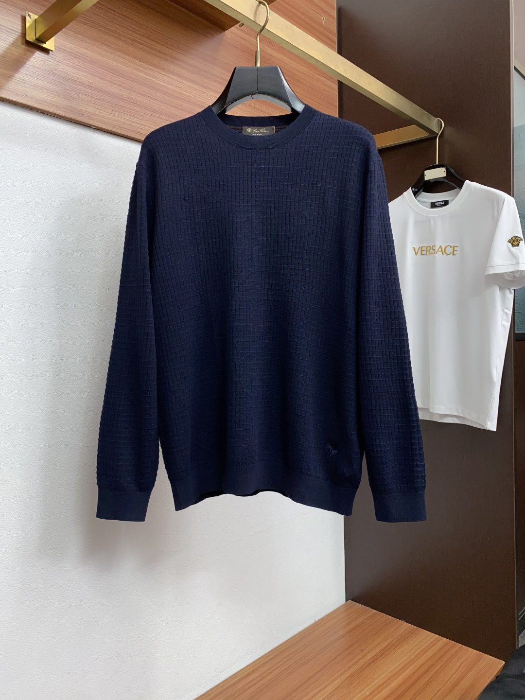 Loro Piana诺悠翩雅 BC M-3xL 2026新款秋冬男士高端简约圆领针织羊毛长袖毛衣，香港洋行渠道货，纯正血