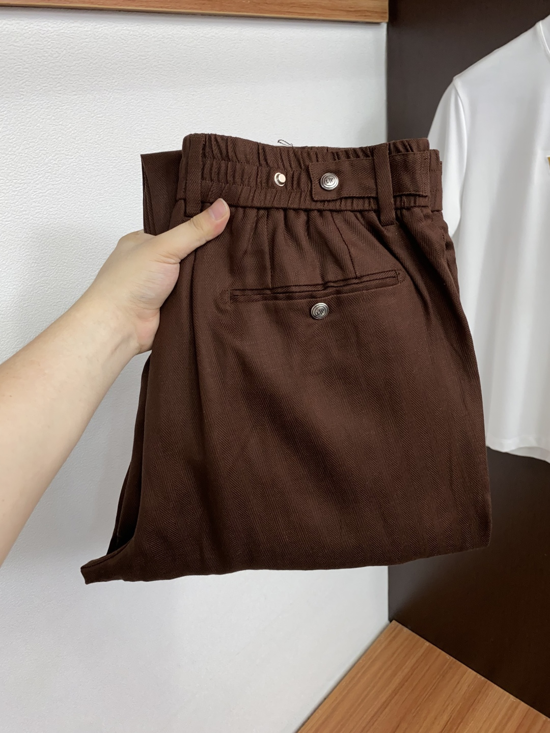 로로피아나 남성 린넨 스트레이트 바지 156169