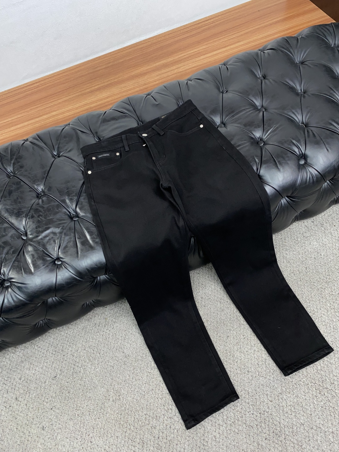돌체앤가바나 슬림핏 스트레이트 진 남성 바지 상세 이미지 6