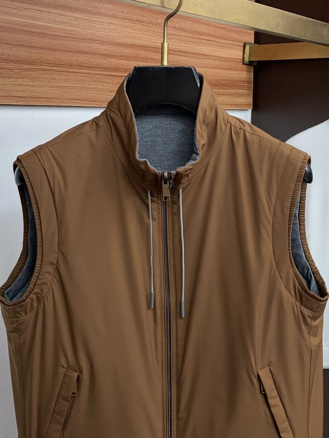 杰尼亚 M-3xL ZEGNA 2026新款双面立领马甲             48码	50码	52码	54码	56码