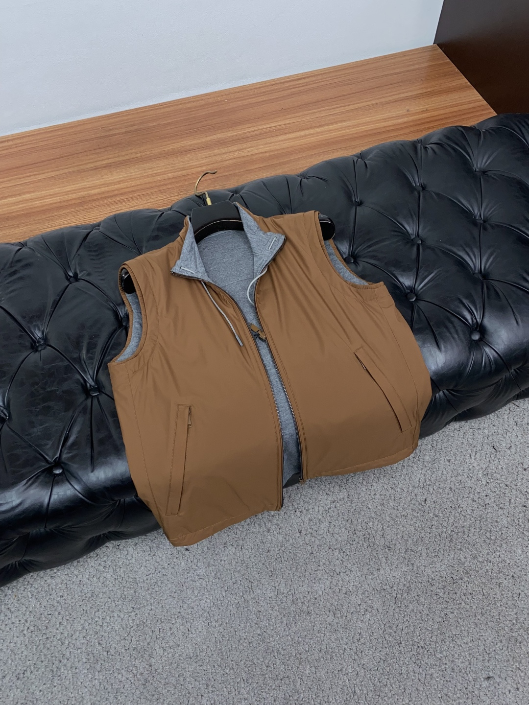 杰尼亚 M-3xL ZEGNA 2026新款双面立领马甲             48码	50码	52码	54码	56码