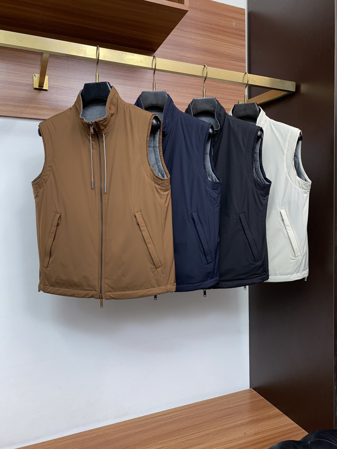 杰尼亚 M-3xL ZEGNA 2026新款双面立领马甲             48码	50码	52码	54码	56码