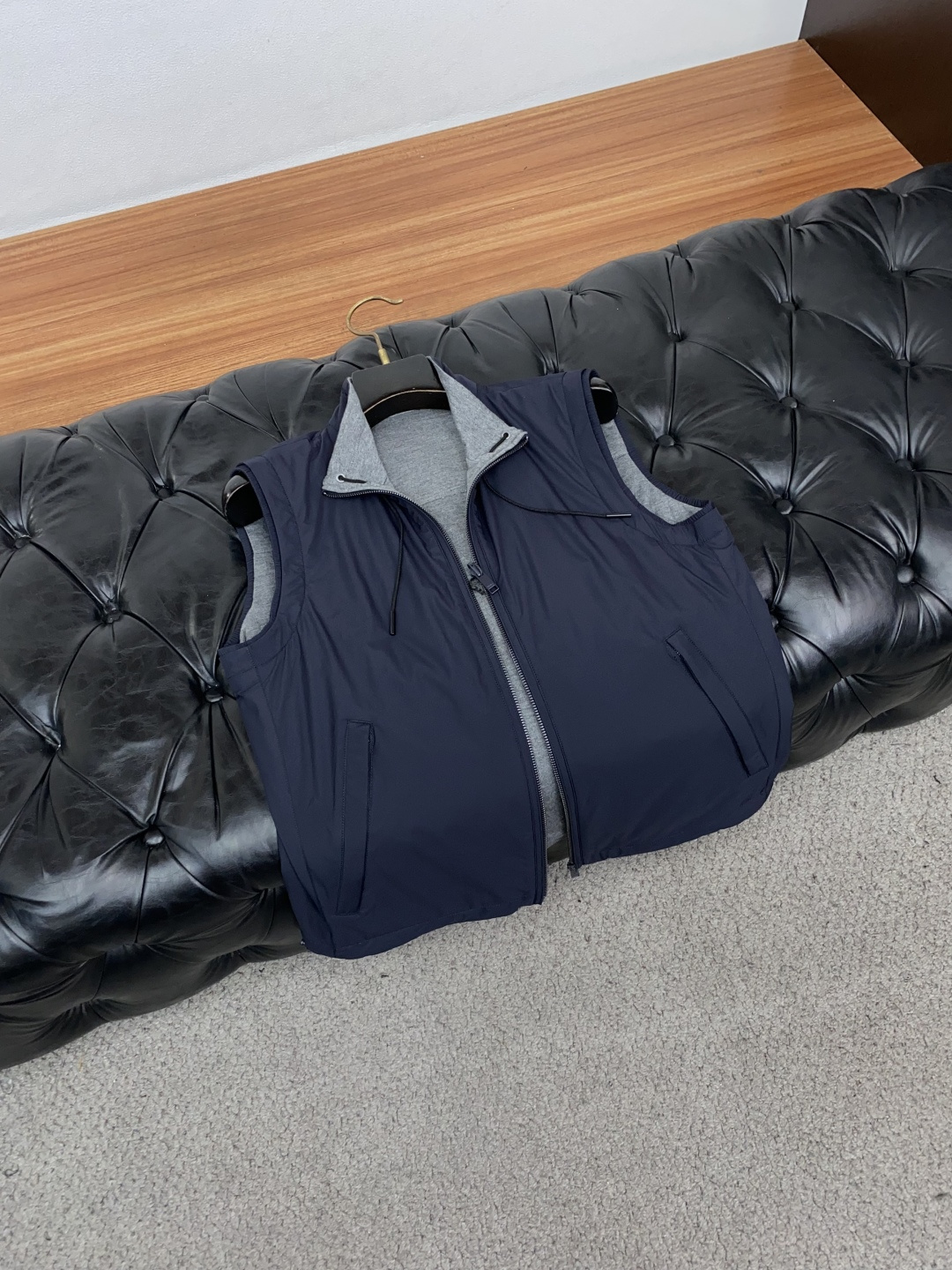 杰尼亚 M-3xL ZEGNA 2026新款双面立领马甲             48码	50码	52码	54码	56码