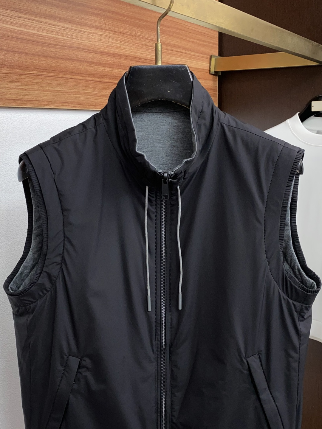 杰尼亚 M-3xL ZEGNA 2026新款双面立领马甲             48码	50码	52码	54码	56码