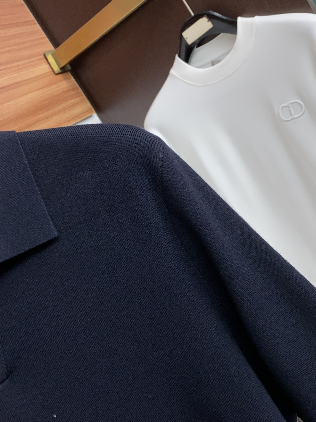 Loro Piana 诺悠翩雅 尺码M-4xL 2026秋冬翻领Polo羊毛衫 成分 羊毛衫 工艺 双领设计 海鸥领 老