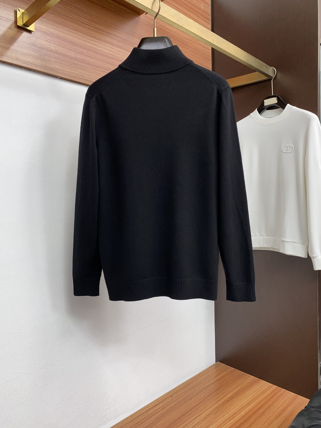 普拉达 M-3xL 2026新款秋冬男士高端简约高领半拉链 针织百分百羊毛长袖毛衣，香港洋行渠道货，纯正血统品质，春夏新