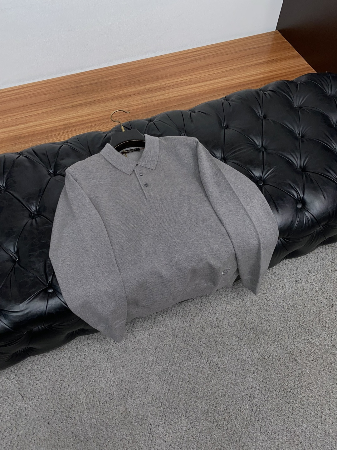 Loro Piana 诺悠翩雅 M-3xL 2026新款秋冬男士高端简约圆领针织翻领羊毛长袖毛衣，香港洋行渠道货，纯正血