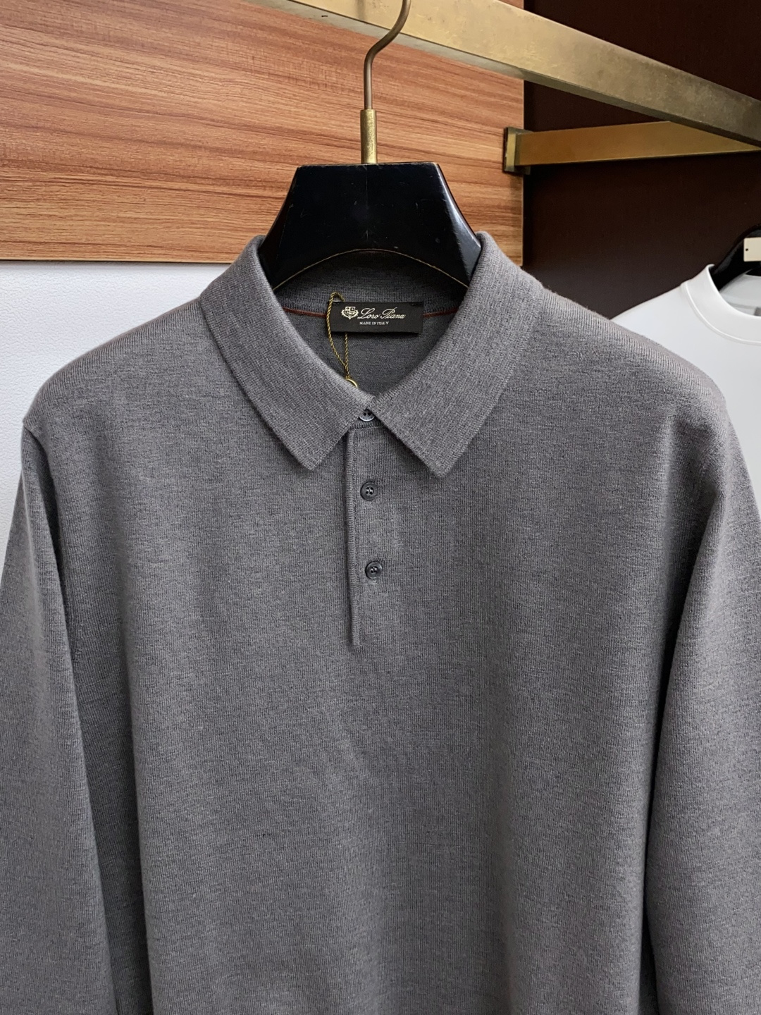 Loro Piana 诺悠翩雅 M-3xL 2026新款秋冬男士高端简约圆领针织翻领羊毛长袖毛衣，香港洋行渠道货，纯正血