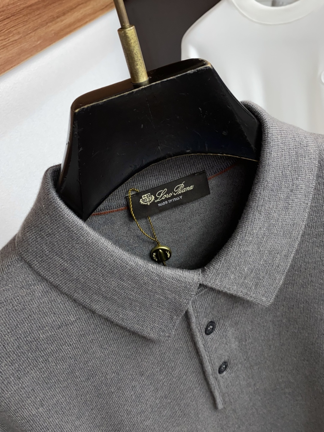 Loro Piana 诺悠翩雅 M-3xL 2026新款秋冬男士高端简约圆领针织翻领羊毛长袖毛衣，香港洋行渠道货，纯正血