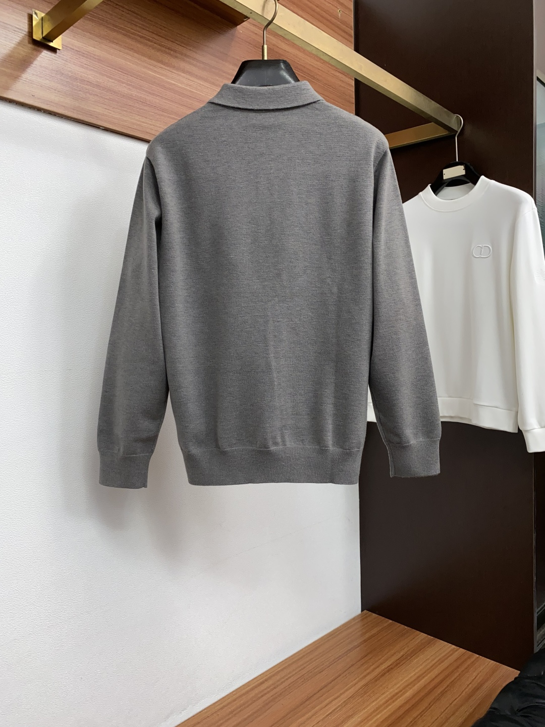Loro Piana 诺悠翩雅 M-3xL 2026新款秋冬男士高端简约圆领针织翻领羊毛长袖毛衣，香港洋行渠道货，纯正血