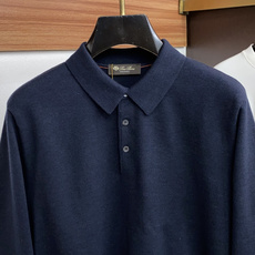 Loro Piana 诺悠翩雅 M-3xL 2026新款秋冬男士高端简约圆领针织翻领羊毛长袖毛衣,香港洋行渠道货,纯正血 Loro Piana 诺悠翩雅 M-3xL 2026新款秋冬男士高端简约圆领针织翻领羊毛长袖毛衣,香港洋行渠道货,纯正血
