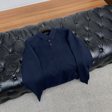Loro Piana 诺悠翩雅 M-3xL 2026新款秋冬男士高端简约圆领针织翻领羊毛长袖毛衣,香港洋行渠道货,纯正血 Loro Piana 诺悠翩雅 M-3xL 2026新款秋冬男士高端简约圆领针织翻领羊毛长袖毛衣,香港洋行渠道货,纯正血