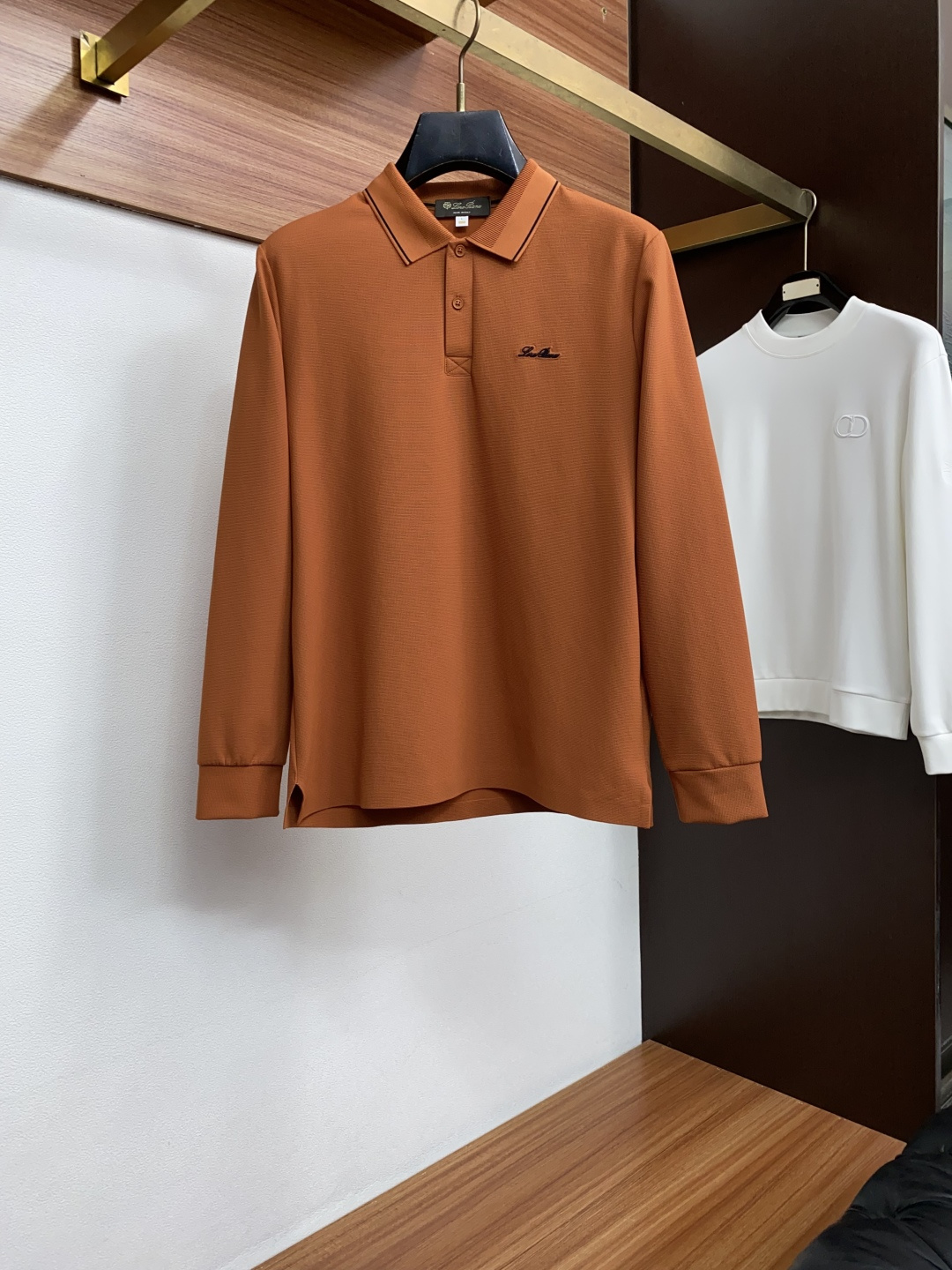 Loro Piana诺悠翩雅 M-4xL2026新款男士高端简约翻领半开长袖Polo衫，海鸥领 香港洋行渠道货，纯正血统