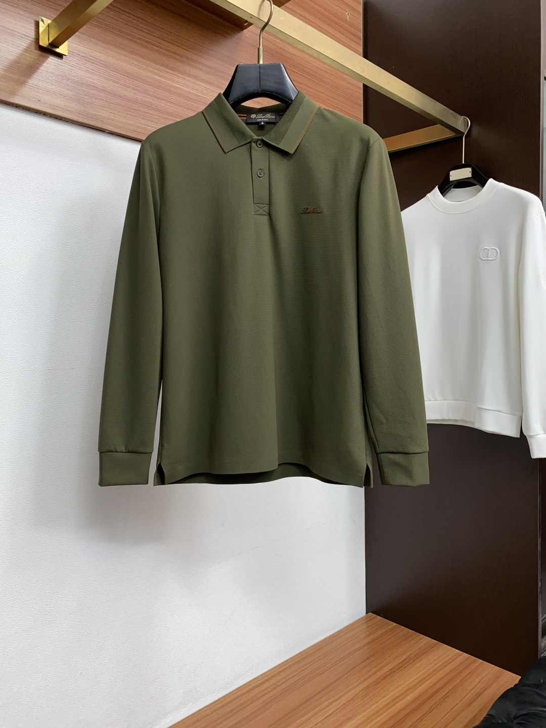 Loro Piana诺悠翩雅 M-4xL2026新款男士高端简约翻领半开长袖Polo衫，海鸥领 香港洋行渠道货，纯正血统