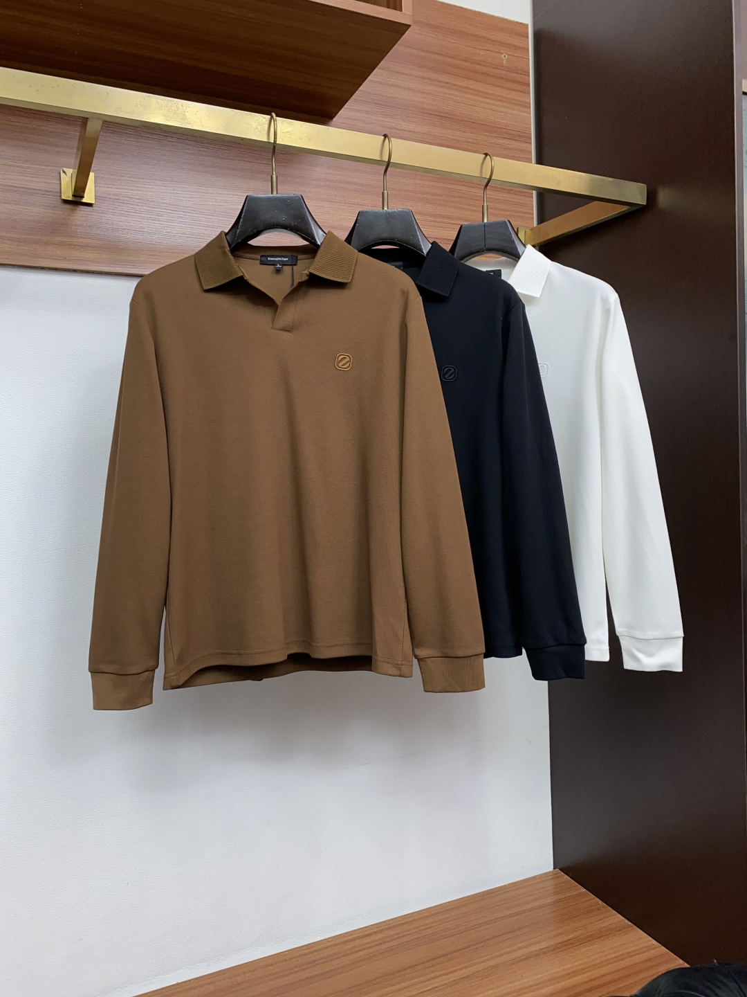 杰尼亚 M-4xL2026新款男士高端简约翻领长袖Polo衫，海鸥领 香港洋行渠道货，纯正血统品质，春夏新款，经典王牌系