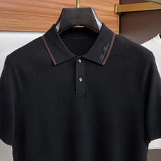 Loro Piana 诺悠翩雅 尺码M-4xL 2026秋冬翻领针织短袖 工艺 老钱风 领口提花logo视觉主调,休闲 Loro Piana 诺悠翩雅 尺码M-4xL 2026秋冬翻领针织短袖 工艺 老钱风 领口提花logo视觉主调,休闲