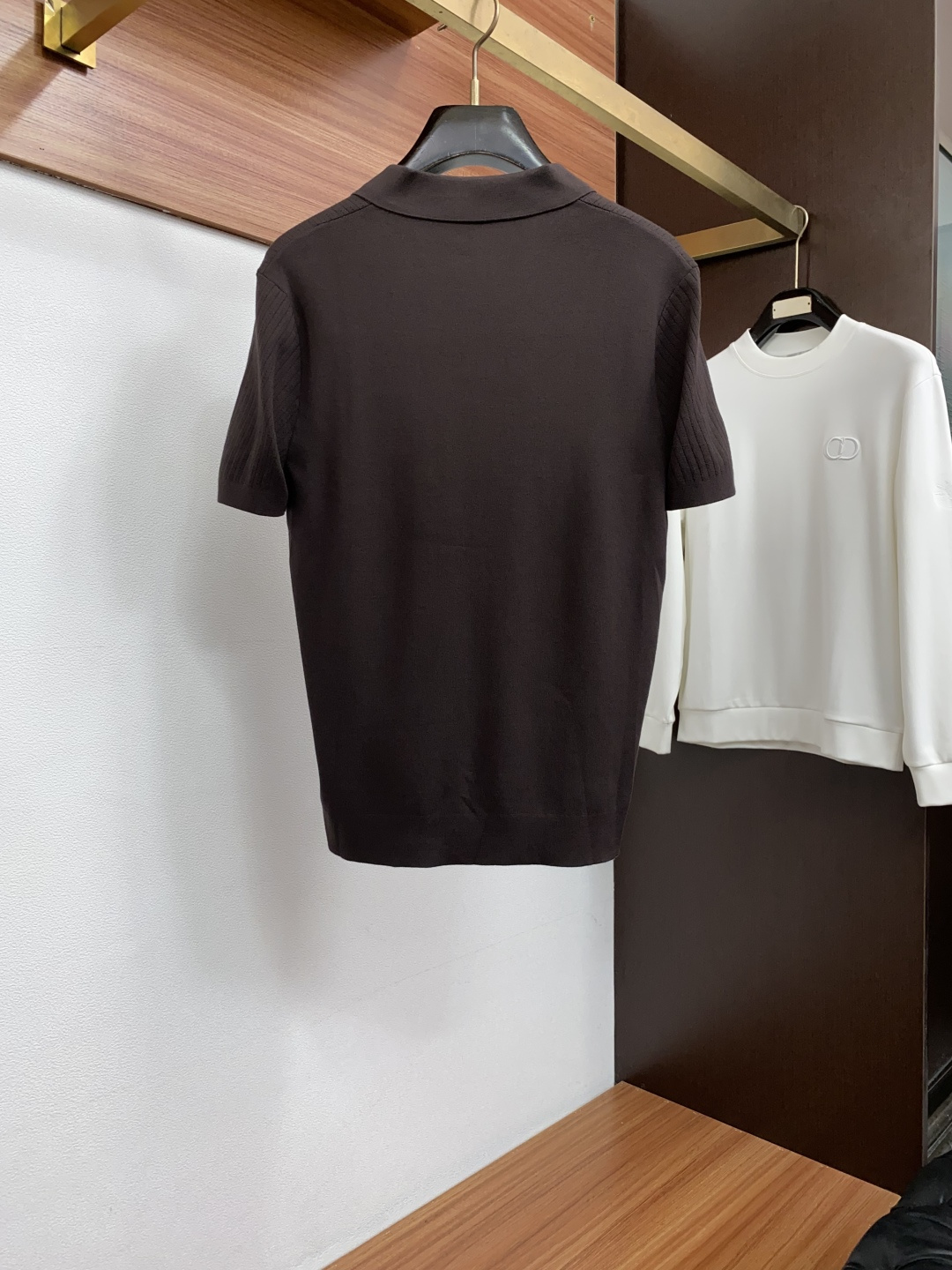 杰尼亚 尺码M-4xL 2026秋冬翻领针织短袖  工艺 老钱风 经典海鸥领设计 视觉主调，休闲时尚款式 功能 时尚休闲