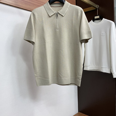 Loro Piana 诺悠翩雅 秋冬高品质 绵羊毛针织半拉链翻领加厚短袖毛衣 精品棉羊毛毛衣 男款高端定制臻品系列 隶属 Loro Piana 诺悠翩雅 秋冬高品质 绵羊毛针织半拉链翻领加厚短袖毛衣 精品棉羊毛毛衣 男款高端定制臻品系列 隶属