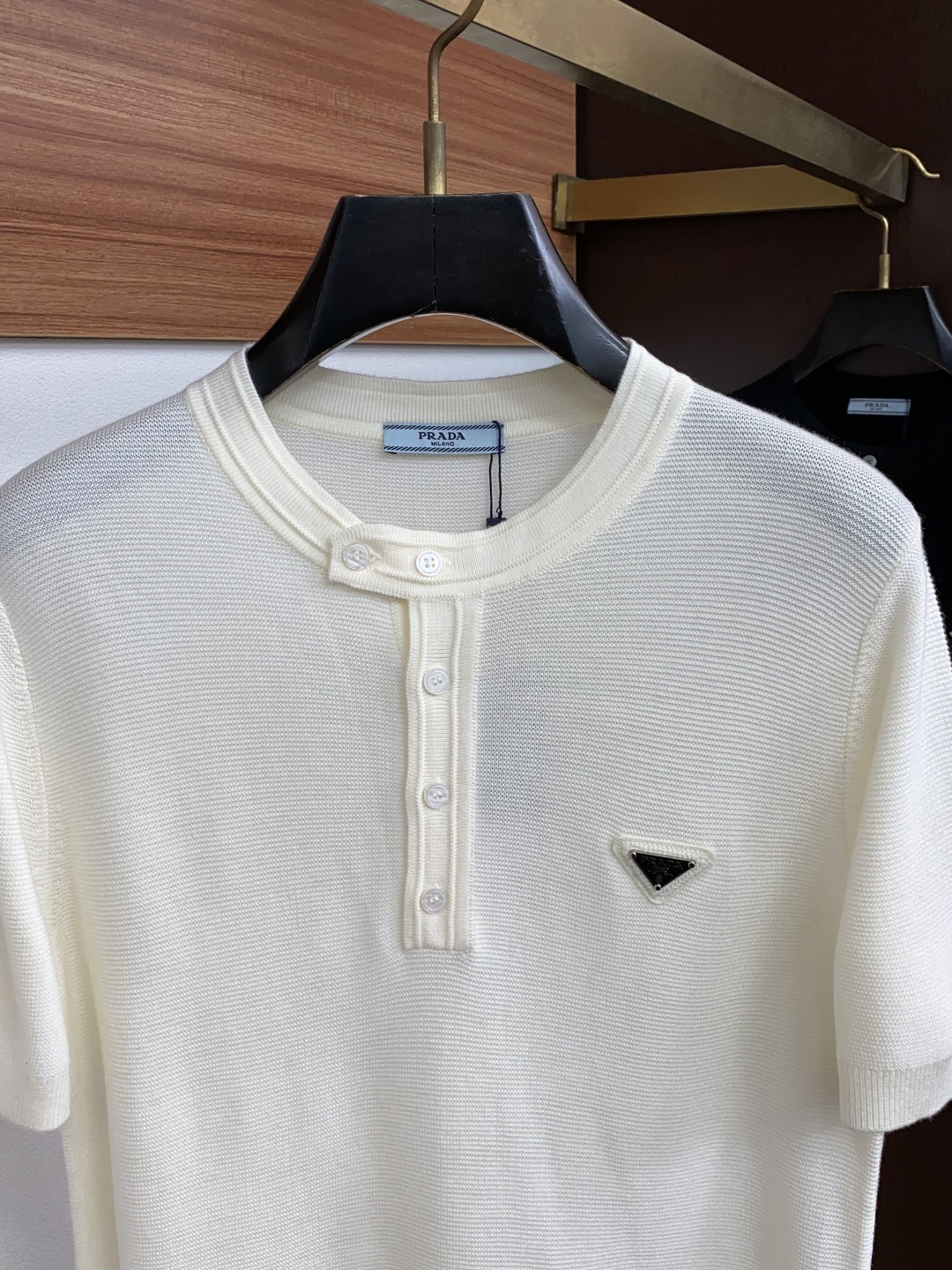 普拉达 S-xxL 2026新款秋冬男士高端宽松款简约圆领针织羊毛短袖毛衣，香港洋行渠道货，纯正血统品质，秋冬新款，经典