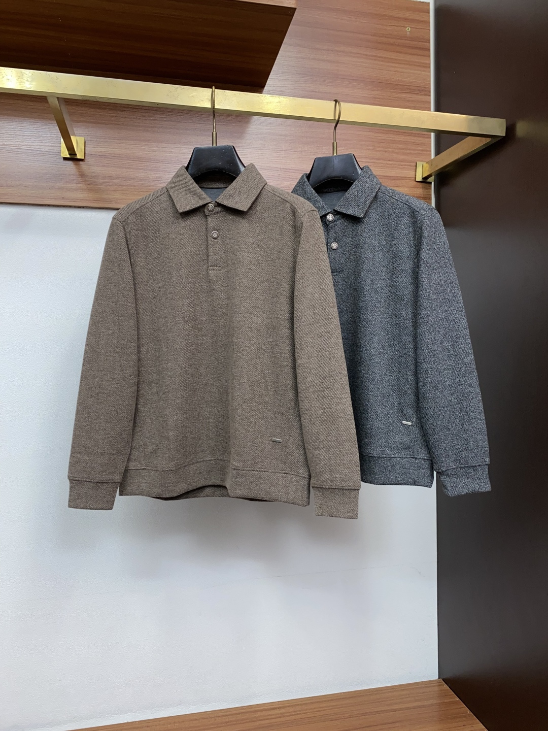 Loro Piana 诺悠翩雅 M-4xL2026新款男士高端简约翻领老钱风长袖衫，香港洋行渠道货，纯正血统品质，秋冬新