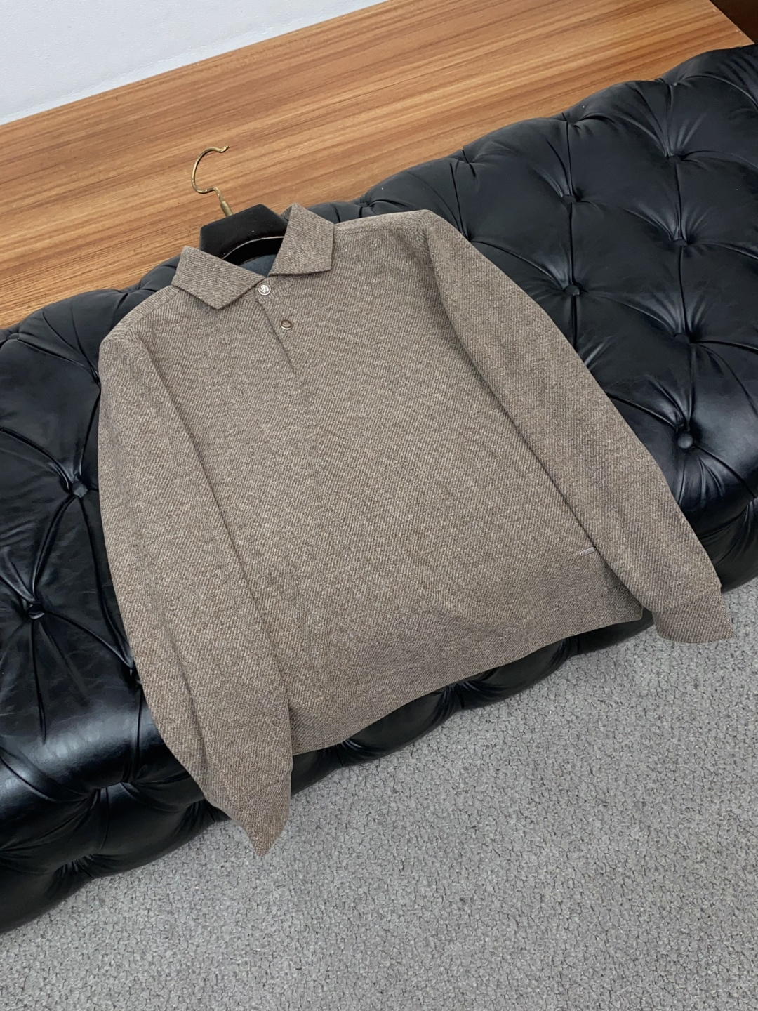 Loro Piana 诺悠翩雅 M-4xL2026新款男士高端简约翻领老钱风长袖衫，香港洋行渠道货，纯正血统品质，秋冬新
