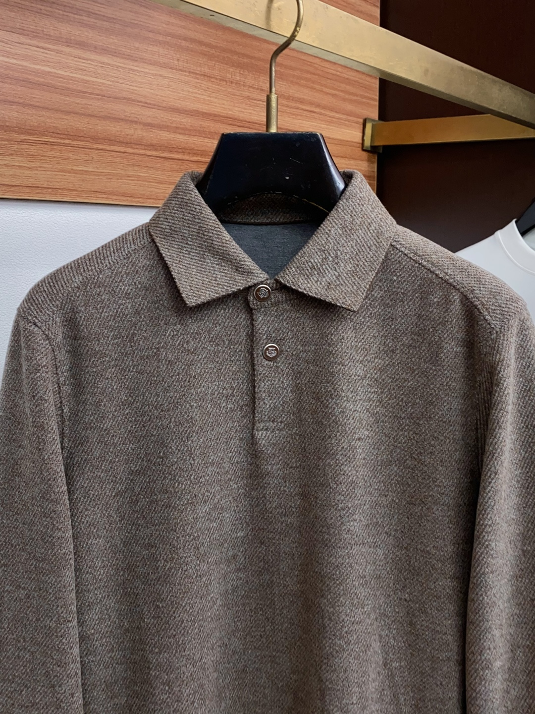 Loro Piana 诺悠翩雅 M-4xL2026新款男士高端简约翻领老钱风长袖衫，香港洋行渠道货，纯正血统品质，秋冬新