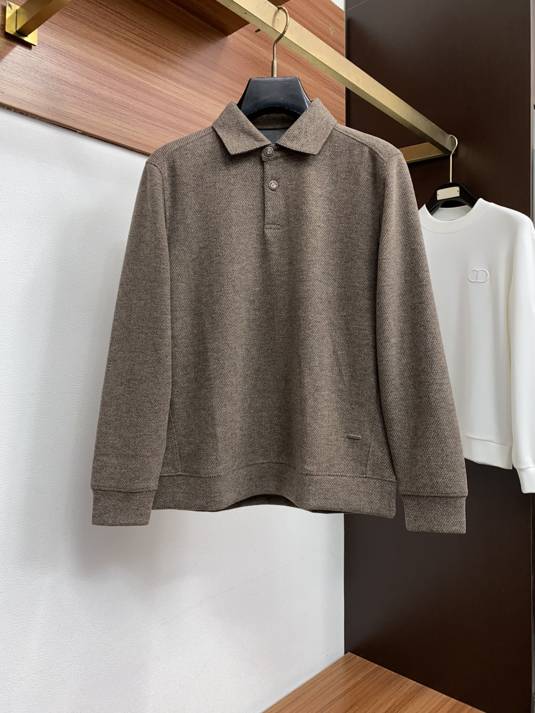 Loro Piana 诺悠翩雅 M-4xL2026新款男士高端简约翻领老钱风长袖衫，香港洋行渠道货，纯正血统品质，秋冬新