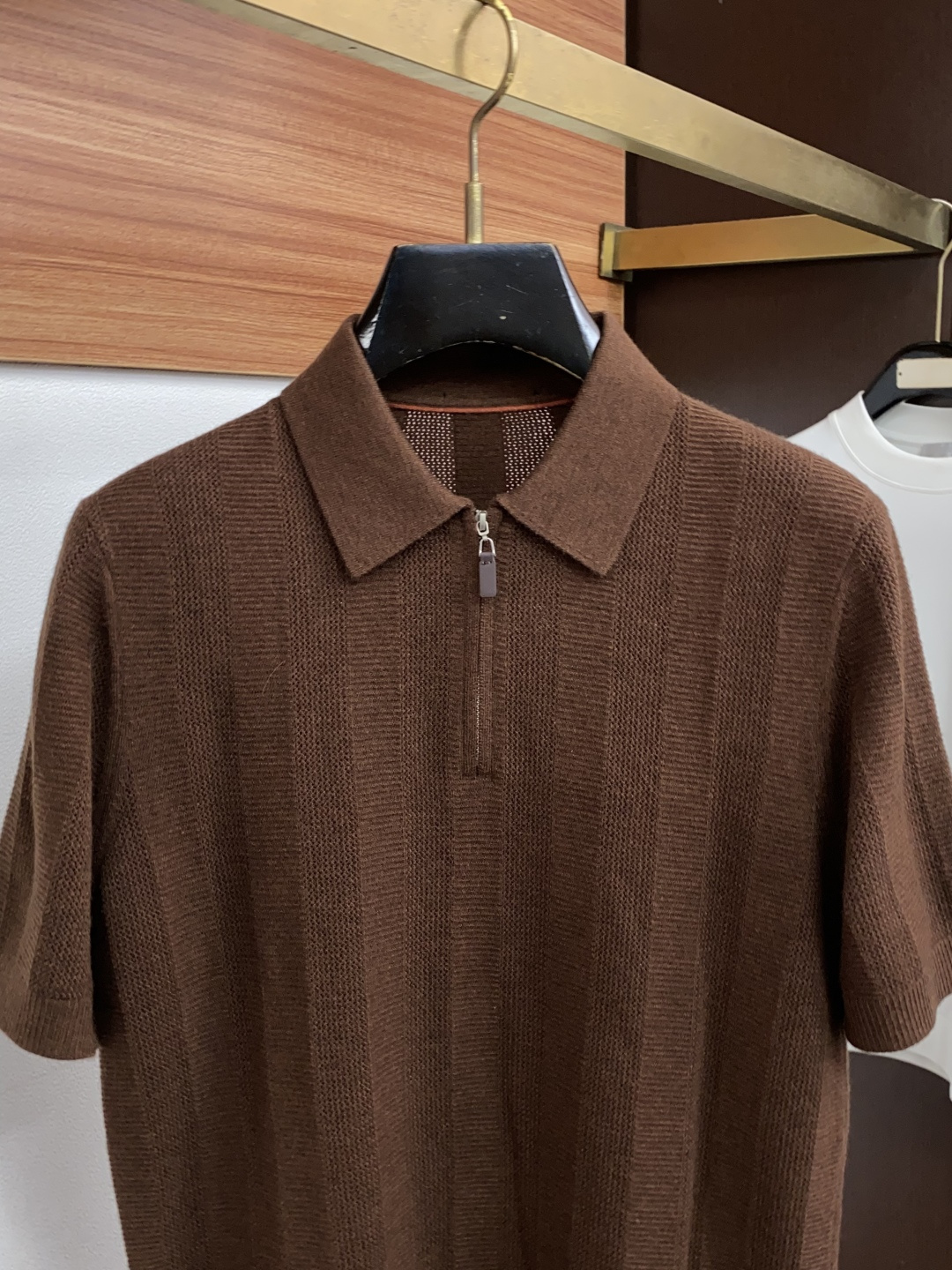 Loro Piana 诺悠翩雅 秋冬高品质 绵羊毛翻领短袖毛衣 精品毛衣 男款高端定制臻品系列 隶属品牌高端主线 专利顶