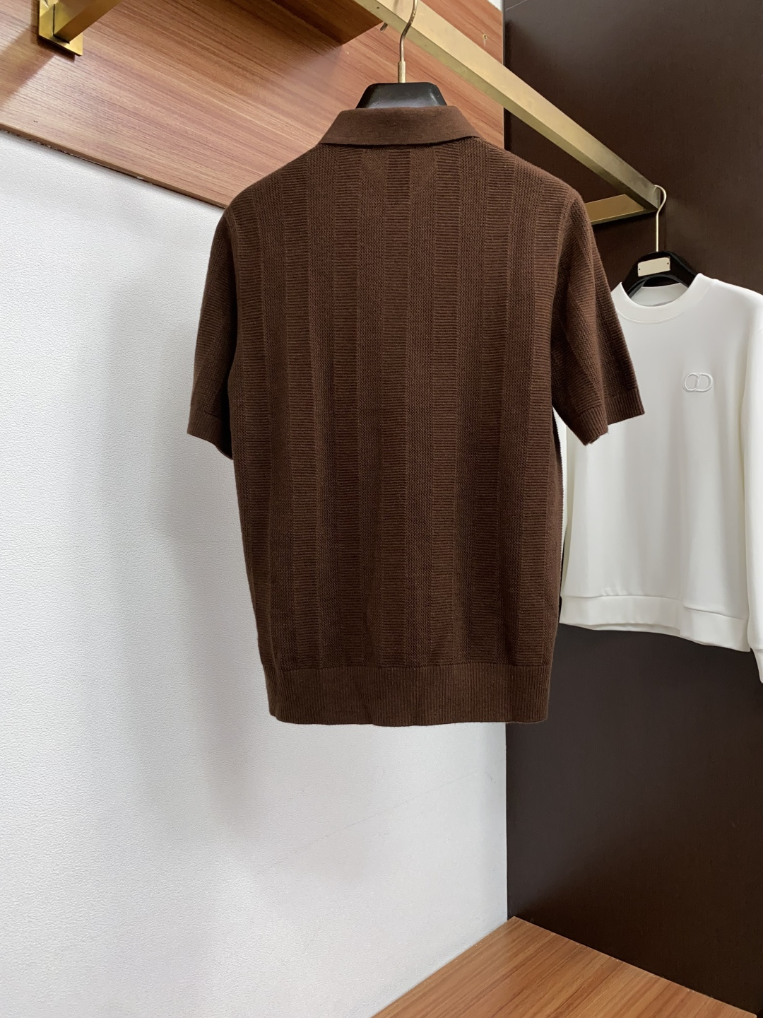 Loro Piana 诺悠翩雅 秋冬高品质 绵羊毛翻领短袖毛衣 精品毛衣 男款高端定制臻品系列 隶属品牌高端主线 专利顶