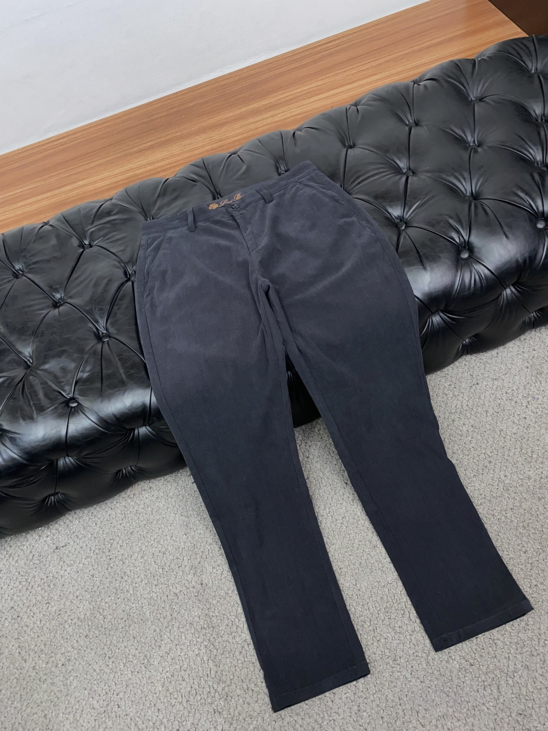 루이비통 가죽 패치 내추럴 데님 남성 바지 상세 이미지 6