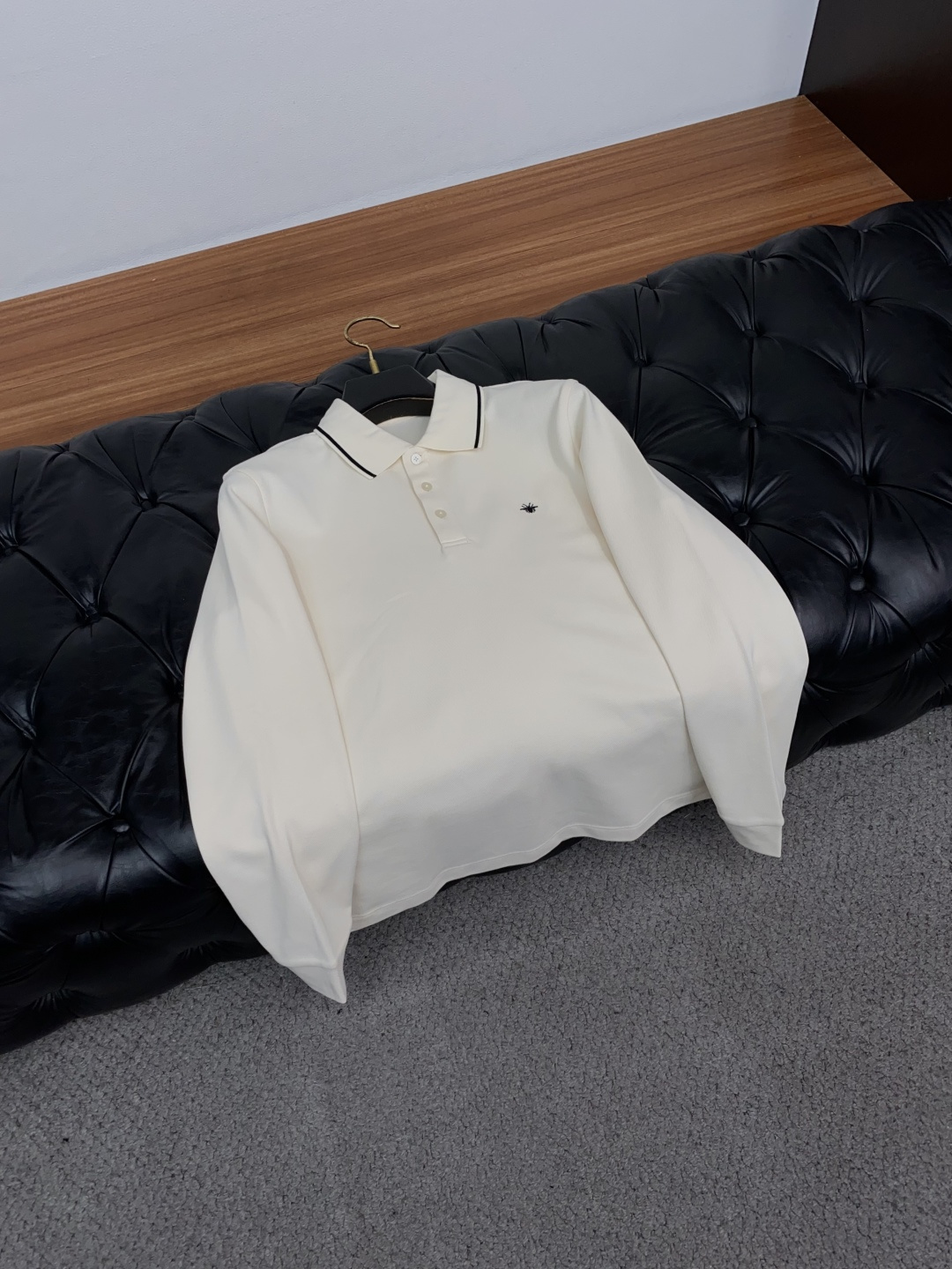 迪奥 M-3xL2026新款男士高端简约翻领拉绒长袖Polo衫，香港洋行渠道货，纯正血统品质，春夏新款，经典王牌系列！ 