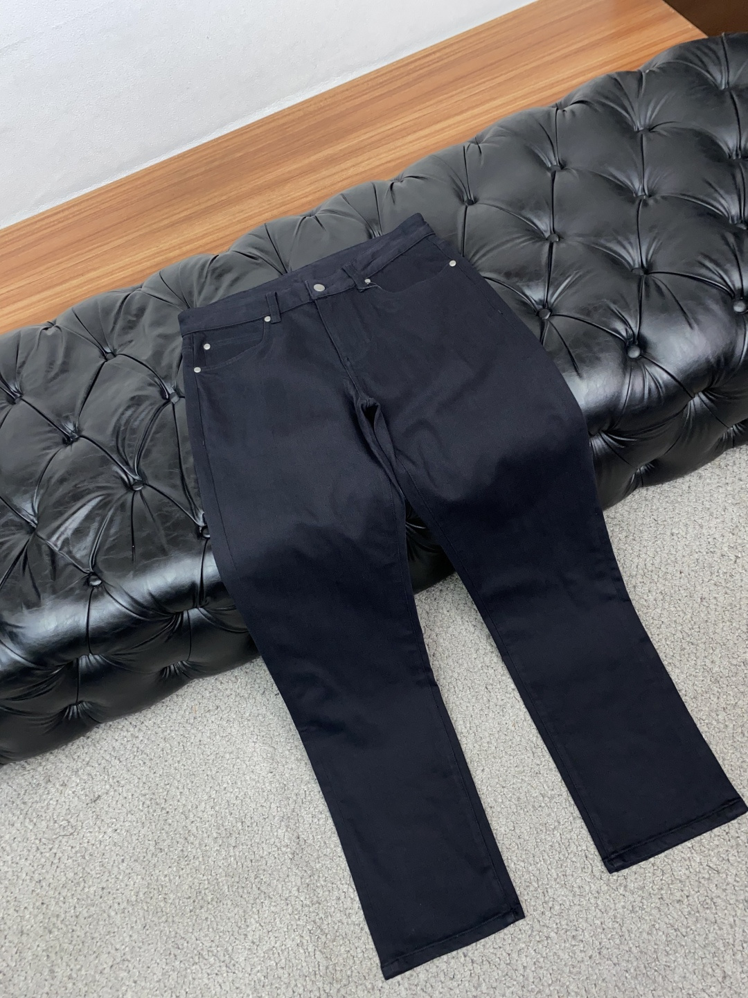 보테가베네타 블랙 스트레이트핏 남성 바지 상세 이미지 6