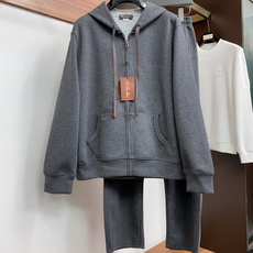 Loro Piana 诺悠翩雅 码数 M-3xL 一套出售,不拆卖 时尚长袖连帽外套套装,,, 臻选高端弹力纯棉棉面料, Loro Piana 诺悠翩雅 码数 M-3xL 一套出售,不拆卖 时尚长袖连帽外套套装,,, 臻选高端弹力纯棉棉面料,