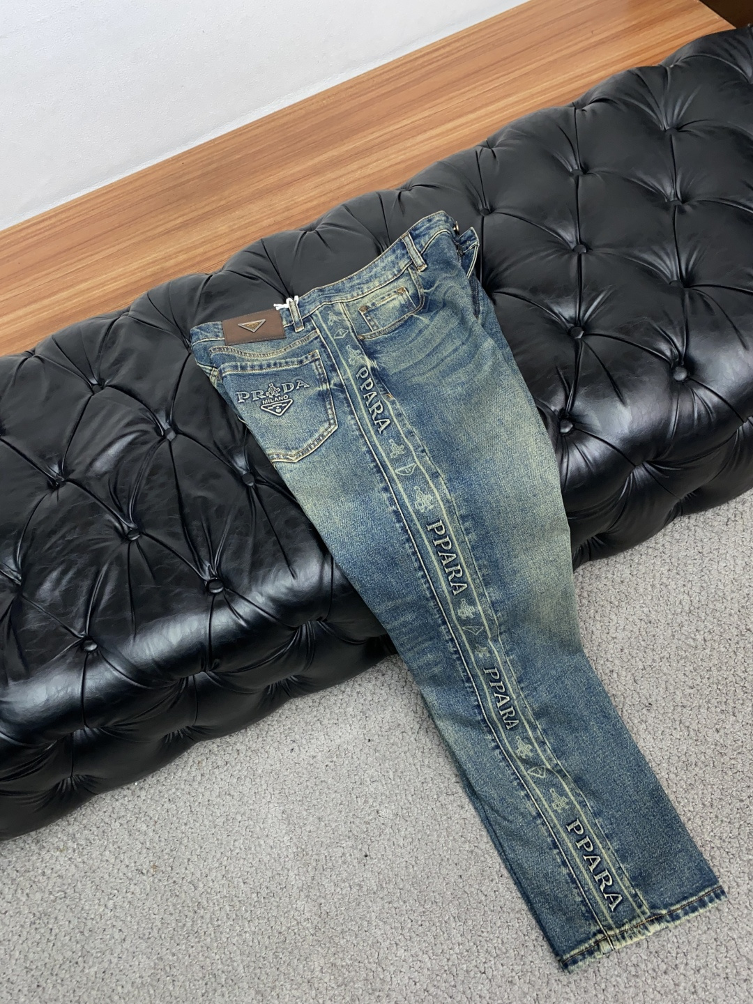 프라다 스트레이트 레그 남성 바지 상세 이미지 6