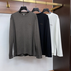 Loro Piana 诺悠翩雅 系列男士长袖打底T恤 。兼具个性时尚范儿,与生俱来的不平凡.单穿内搭皆适宜! 极简休闲 Loro Piana 诺悠翩雅 系列男士长袖打底T恤 。兼具个性时尚范儿,与生俱来的不平凡.单穿内搭皆适宜! 极简休闲