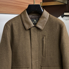Loro Piana 诺悠翩雅 秋冬男士商务翻领时尚羽绒服 定制羊毛面料 真皮翻领 轻奢时尚休闲风格,轻盈保暖柔软!低 Loro Piana 诺悠翩雅 秋冬男士商务翻领时尚羽绒服 定制羊毛面料 真皮翻领 轻奢时尚休闲风格,轻盈保暖柔软!低