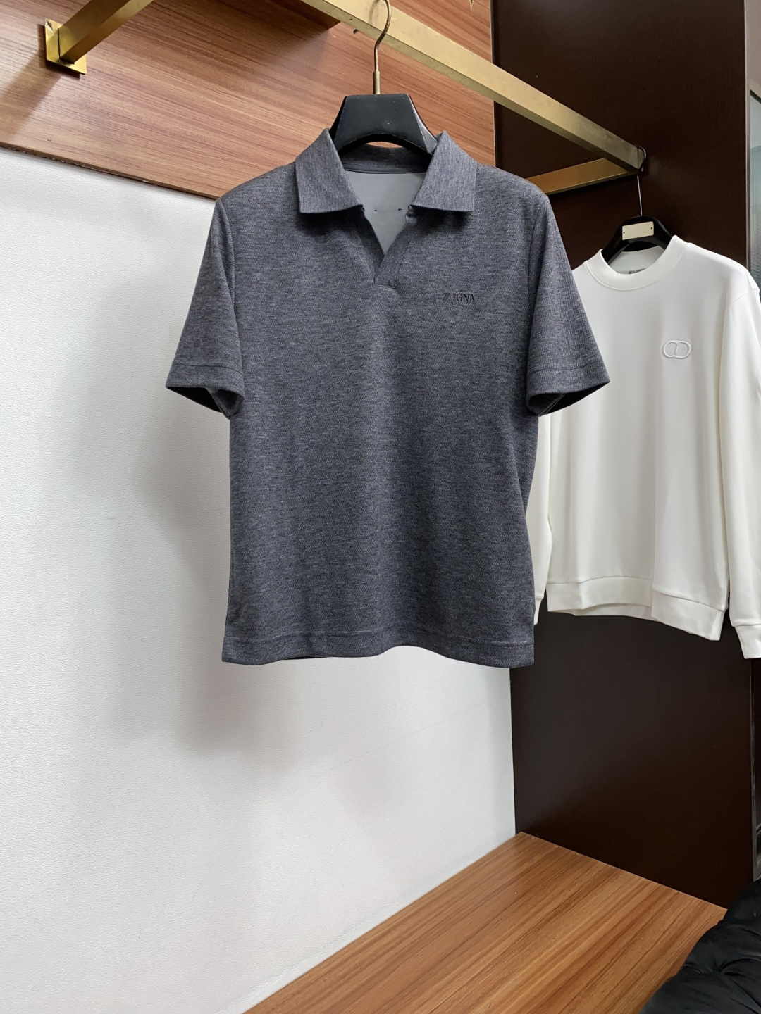 杰尼亚 ZEGNA 2026秋冬 针织短袖 老钱风 翻领针织短袖很好修饰脸型视觉感 细微之处的精美 随性有层次儒雅造型 