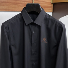 Loro Piana 诺悠翩雅 刺绣长袖衬衫|利落体面,兼顾商务与日常 甄选顺滑高弹面料,触感细腻垂坠有型,抗皱易打理, Loro Piana 诺悠翩雅 刺绣长袖衬衫|利落体面,兼顾商务与日常 甄选顺滑高弹面料,触感细腻垂坠有型,抗皱易打理,