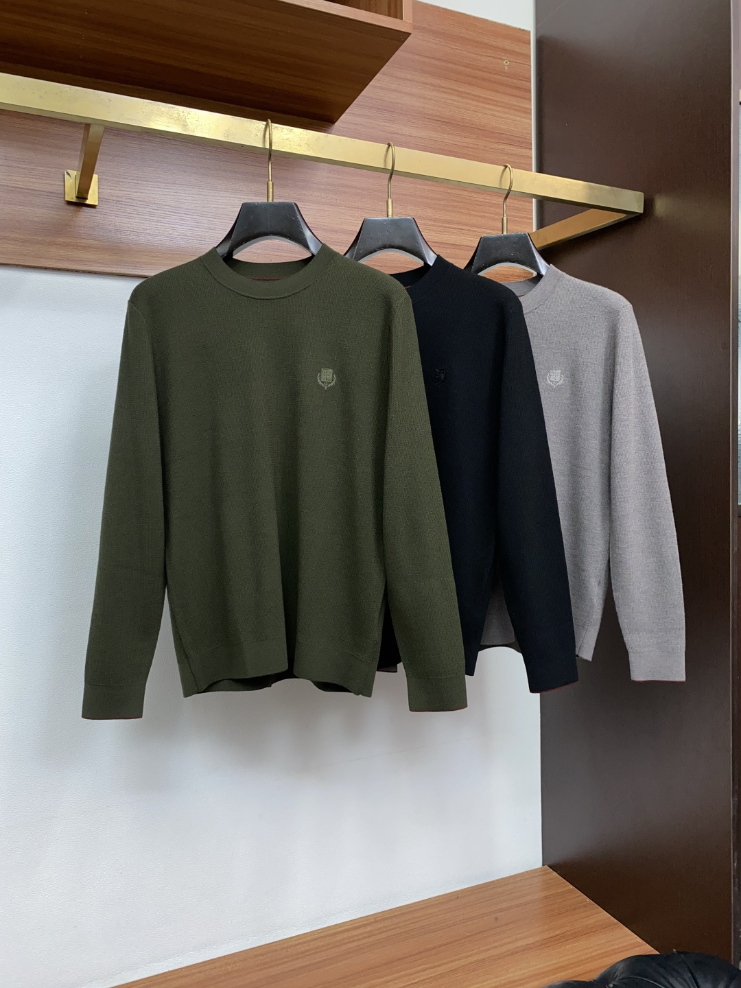 Loro Piana 诺悠翩雅 秋冬高品质 绵羊毛针织圆领长袖毛衣 精品棉羊毛毛衣 男款高端定制臻品系列 隶属品牌高端主