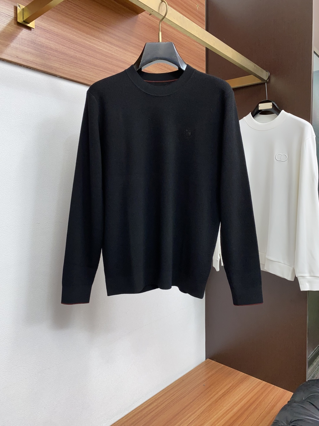 Loro Piana 诺悠翩雅 秋冬高品质 绵羊毛针织圆领长袖毛衣 精品棉羊毛毛衣 男款高端定制臻品系列 隶属品牌高端主