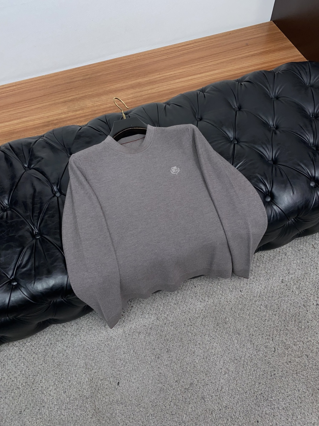 Loro Piana 诺悠翩雅 秋冬高品质 绵羊毛针织圆领长袖毛衣 精品棉羊毛毛衣 男款高端定制臻品系列 隶属品牌高端主