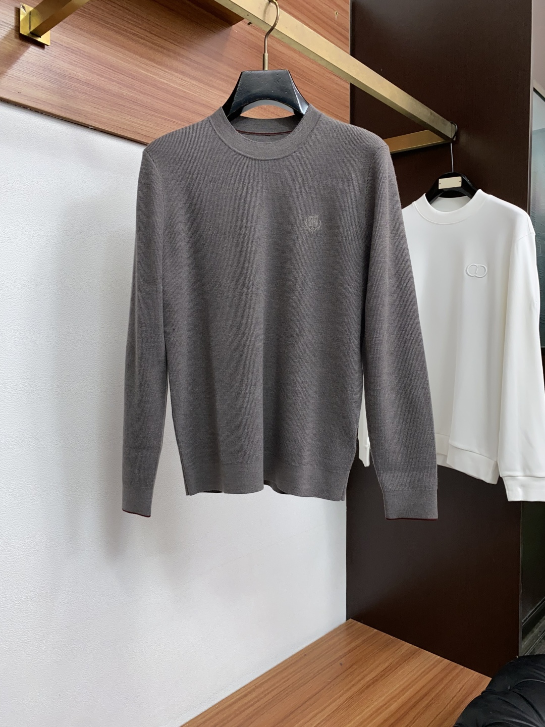 Loro Piana 诺悠翩雅 秋冬高品质 绵羊毛针织圆领长袖毛衣 精品棉羊毛毛衣 男款高端定制臻品系列 隶属品牌高端主