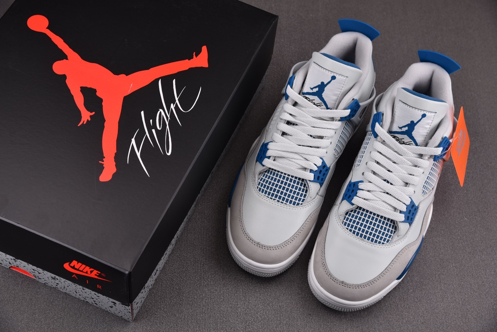 AJ4军蓝尺码:36-47.5纯原出品-AirJordan4RetroMilitaryBlue军蓝FV5