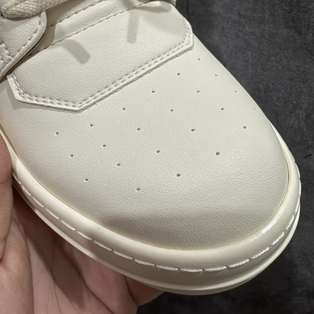  
【莞产纯原】RO / Rick Owens 瑞克·欧文斯 倒三角/经典底/细鞋带款，全乳白色！
【皮