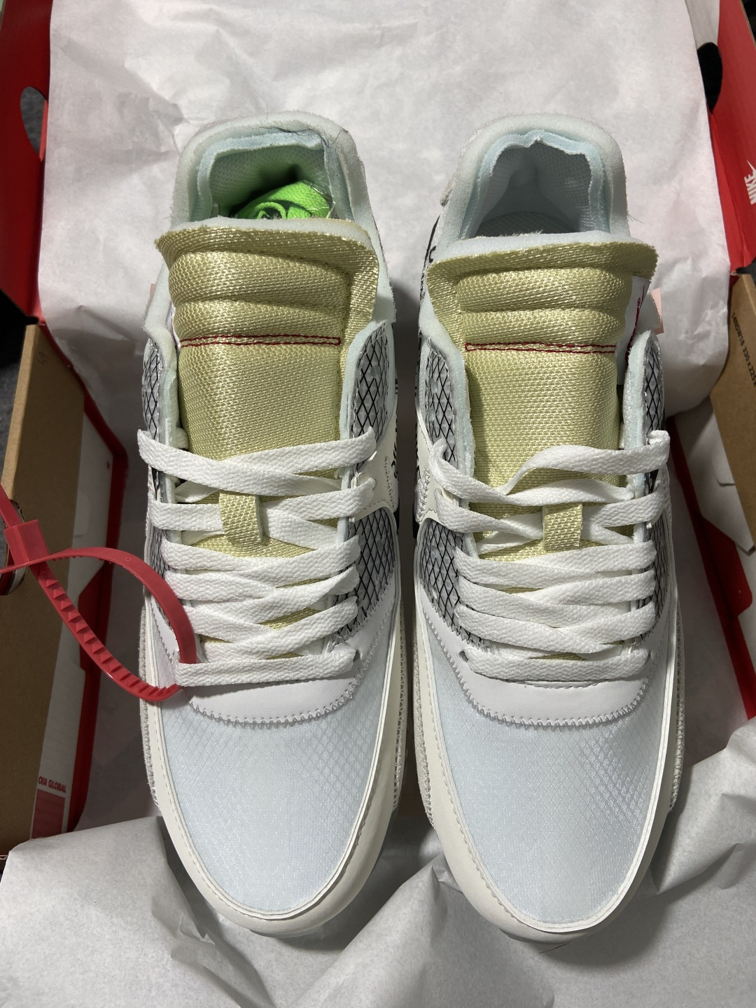 OFF 尺码:40-47.5纯原出品-Off-White x NIKE Air Max 90 气垫慢跑鞋