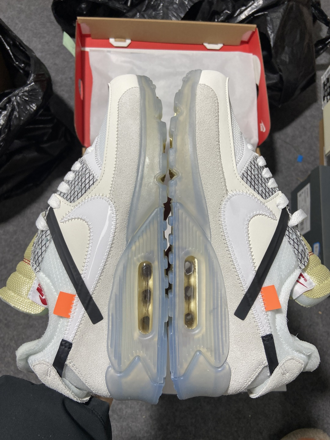 OFF 尺码:40-47.5纯原出品-Off-White x NIKE Air Max 90 气垫慢跑鞋