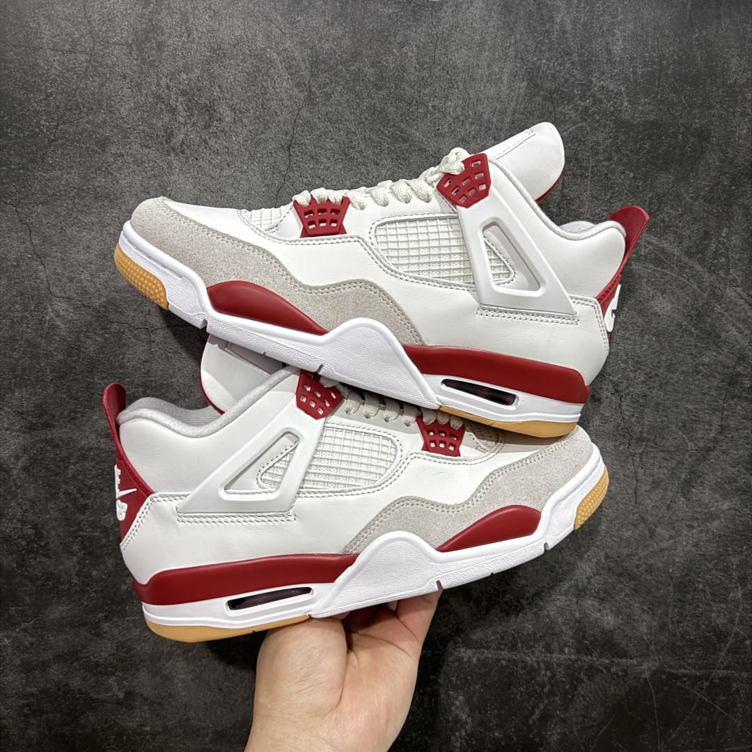 
【莞产版】Nike SB x Air Jordan 4 Retro Varsity Red 白红联名款