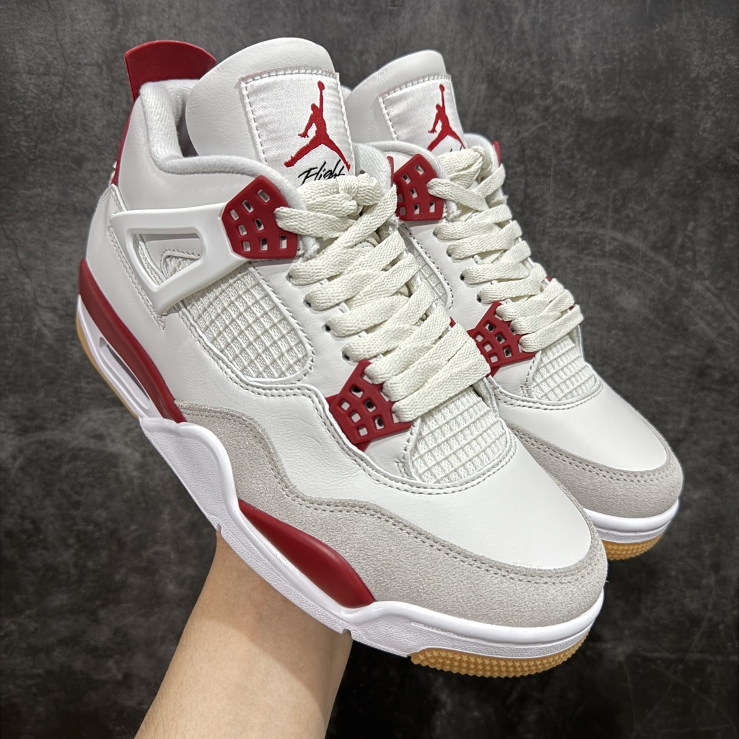 
【莞产版】Nike SB x Air Jordan 4 Retro Varsity Red 白红联名款